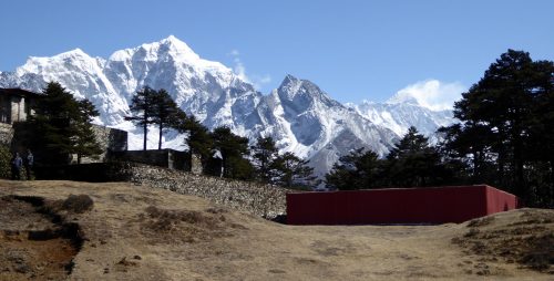 everest family trek view from Syangboche