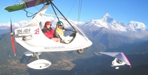 ultralight flight pokhara nepal