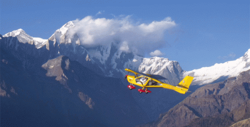 ultralight flight in nepal