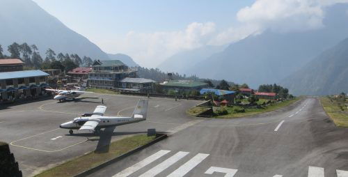 Tenzing Hilary Lukla Airport in Everest Family Tour
