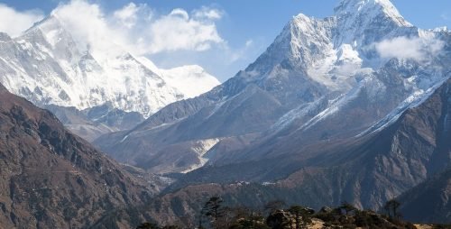 View of Mount Amadablam in Everest Family Trek