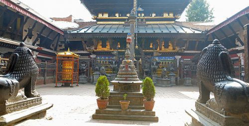 Rudravarna Mahabihar Temple visit in Buddhist Pilgrimage Tour Nepal