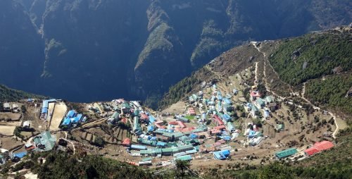 Everest View Trek picture of Namche Bazaar