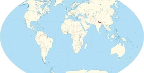 Nepal in the World Map