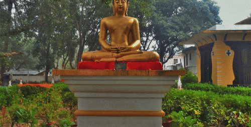 Buddha Statue in Lumbini