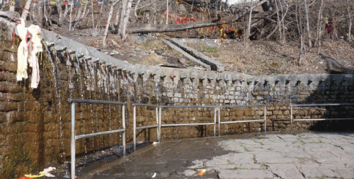 108 water taps in Muktinath