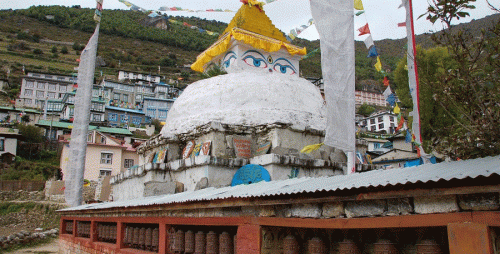 Buddhist Stupa in Everest Trek