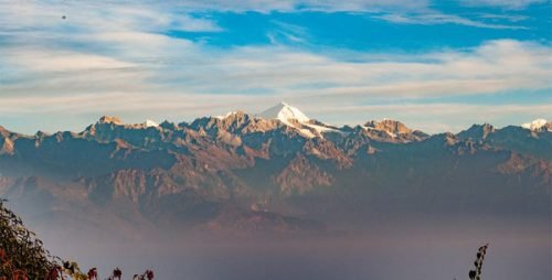 Mountain view from Nagarkot Nepal