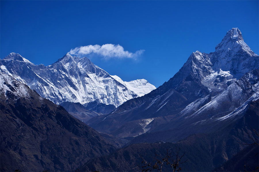 Namche Bazaar Trek view from the Everest view hotel