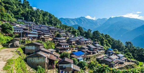 Sikles Village 37.6 km from Pokhara, the gateway Kapuche Lake trek