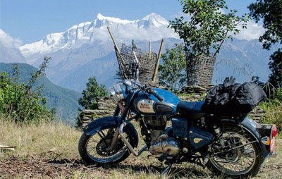 Motor bike tour company in Nepal