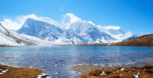 Ice Lake Photo Manang