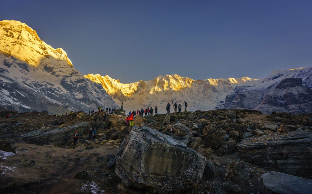 Kathmandu to ABC Distance