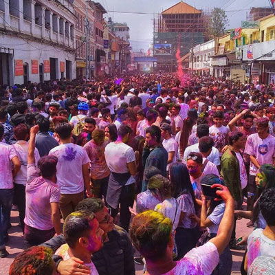 Holi Festival Tour in Kathmandu Nepal: Date & Places of Celebration